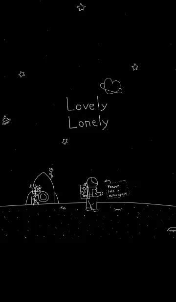 [LINE着せ替え] Lovely Lonely_Person left in outer spaceの画像1