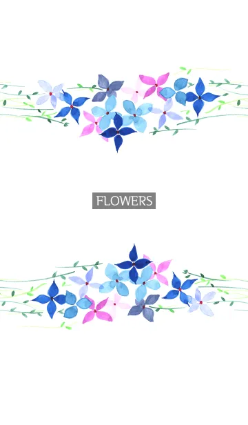 [LINE着せ替え] water color flowers_97の画像1