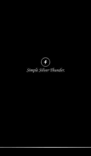 [LINE着せ替え] Simple Silver Thunder.の画像1