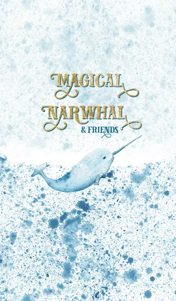 [LINE着せ替え] Magical Narwhal ＆ friendsの画像1