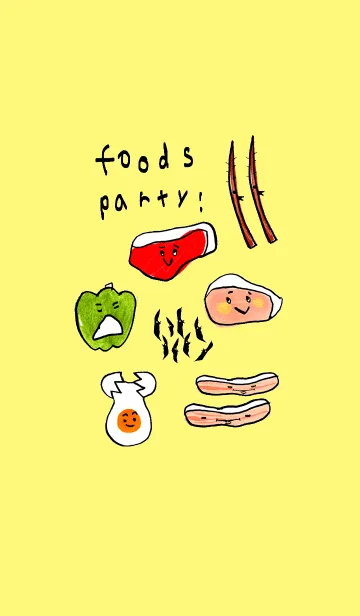 [LINE着せ替え] 食べ物祭り001の画像1