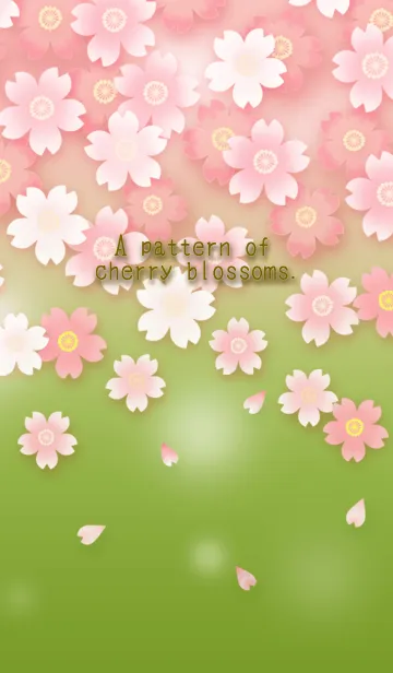 [LINE着せ替え] しんぷるな桜模様の画像1