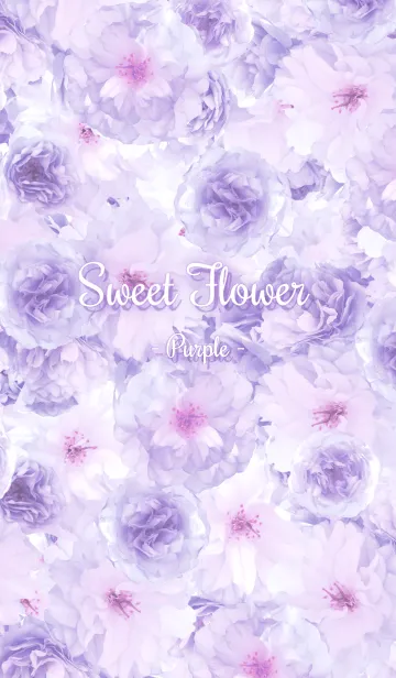 [LINE着せ替え] Sweet Flower - Dusty Purple -の画像1