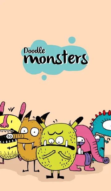 [LINE着せ替え] Doodle Monstersの画像1