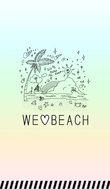 WE LOVE BEACHのLINE着せ替え