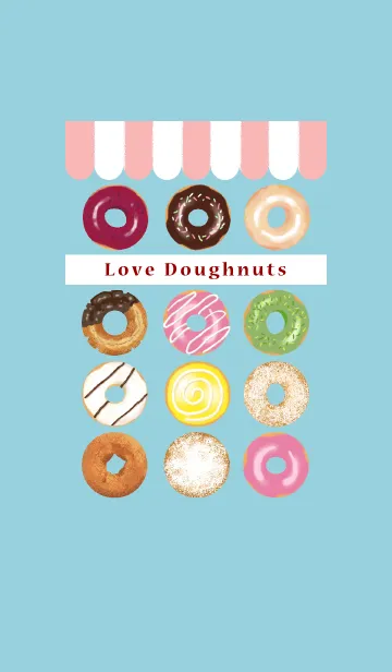 Love Doughnuts-ドーナツ大好きのLINE着せ替え