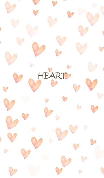 [LINE着せ替え] 水彩×ハートの画像1