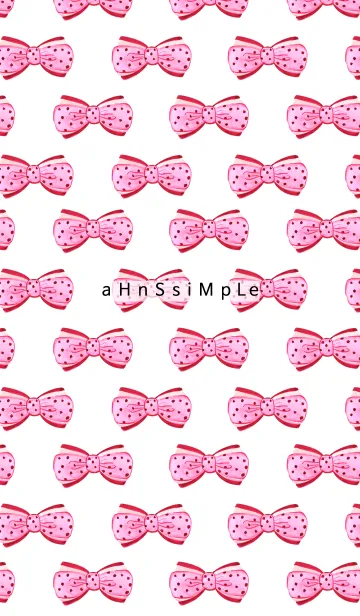 [LINE着せ替え] ahns simple_020_ribbon1の画像1
