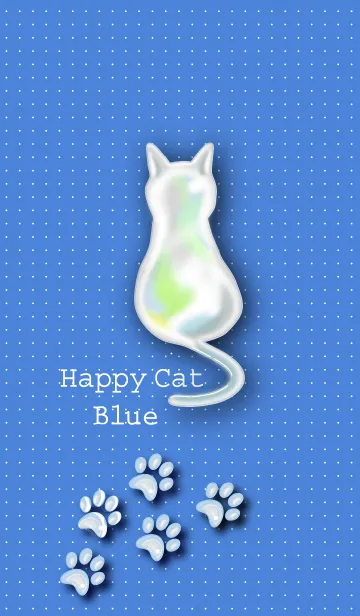 Happy Cat Blueの着せ替えメイン画像