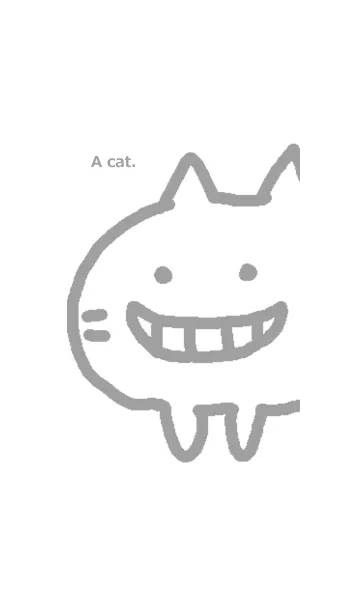 [LINE着せ替え] ネコが。笑う猫の画像1