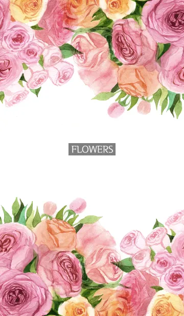 [LINE着せ替え] water color flowers_114の画像1