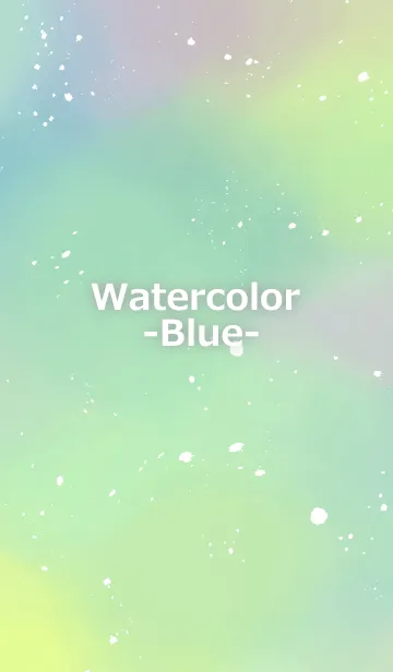 [LINE着せ替え] Watercolor -ブルー-の画像1