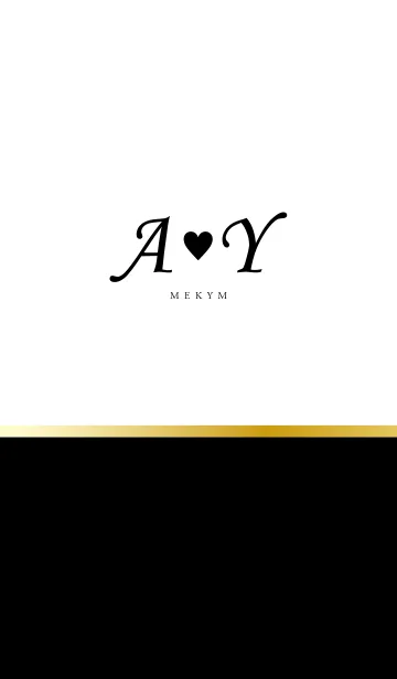 [LINE着せ替え] Initial A♡Yの画像1