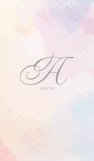 [LINE着せ替え] Initial-A- Watercolorの画像1