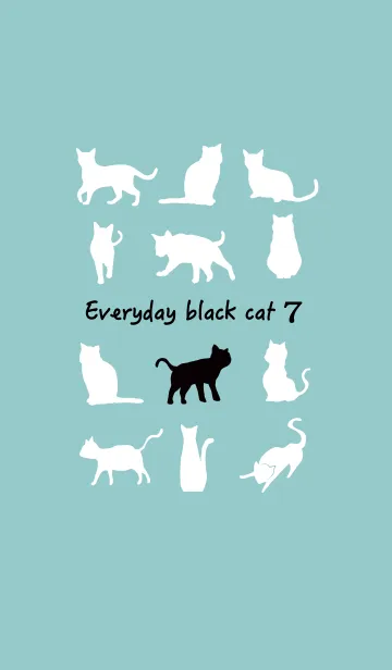 [LINE着せ替え] 黒猫の日常7の画像1