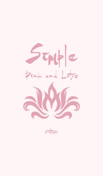 [LINE着せ替え] シンプル <蓮花> ピンクの画像1