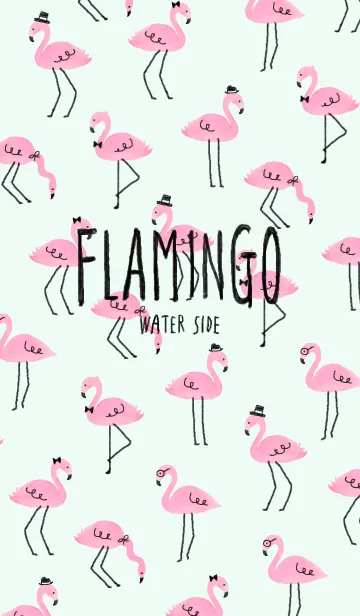 [LINE着せ替え] Happy Flamingo -Water Side-の画像1