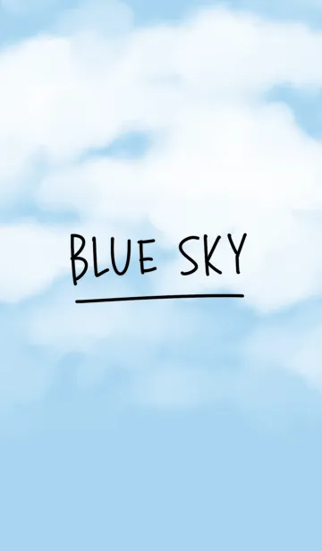 [LINE着せ替え] BLUE SKY -simple-の画像1