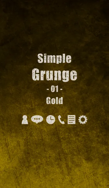 [LINE着せ替え] シンプル グランジ 01 ゴールドの画像1