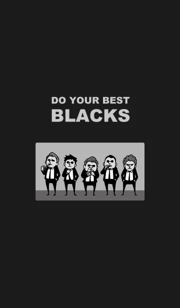 [LINE着せ替え] Do your best. Blacksの画像1