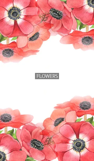 [LINE着せ替え] water color flowers_115の画像1