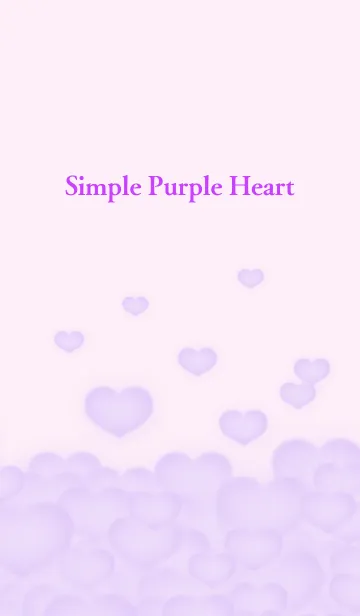 [LINE着せ替え] Simple Purple Heart.の画像1