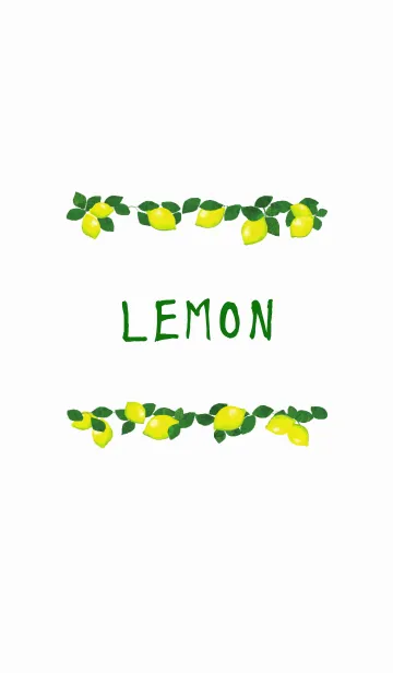 [LINE着せ替え] レモン柄 1の画像1