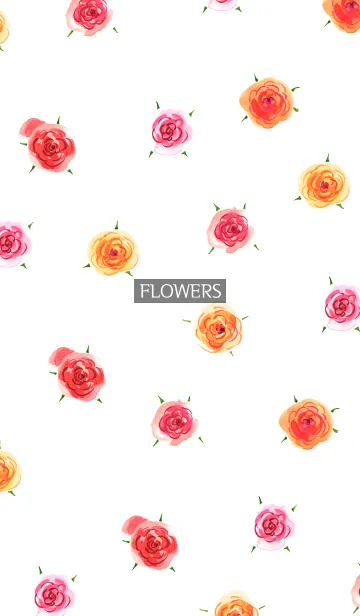 [LINE着せ替え] water color flowers_111の画像1