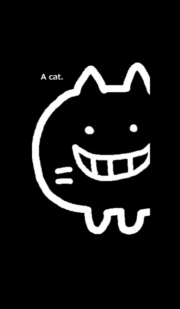 [LINE着せ替え] ネコが。笑う猫 2の画像1