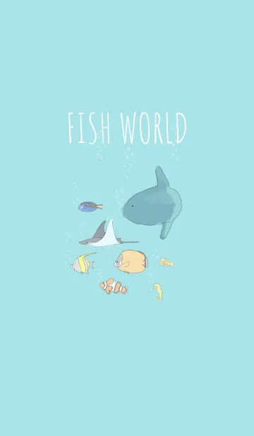 [LINE着せ替え] FISH WORLDの画像1