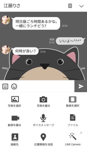 [LINE着せ替え] Boy Black Cat themeの画像4