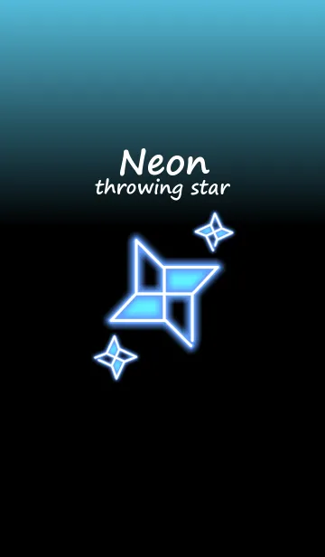 [LINE着せ替え] Neon throwing star.の画像1