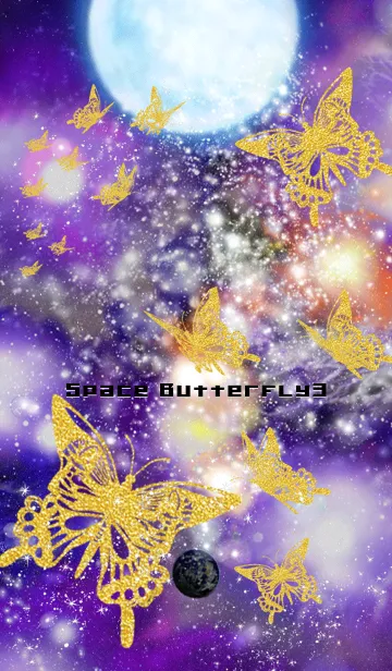 [LINE着せ替え] Space butterfly 3の画像1