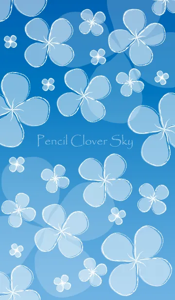 [LINE着せ替え] Pencil Clover Skyの画像1
