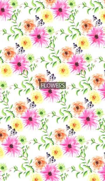 water color flowers_112の着せ替えメイン画像