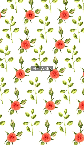 [LINE着せ替え] water color flowers_106の画像1