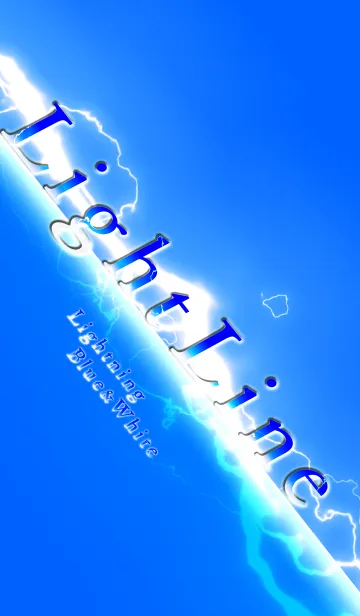 [LINE着せ替え] Light Line (Lightning Blue And White)の画像1