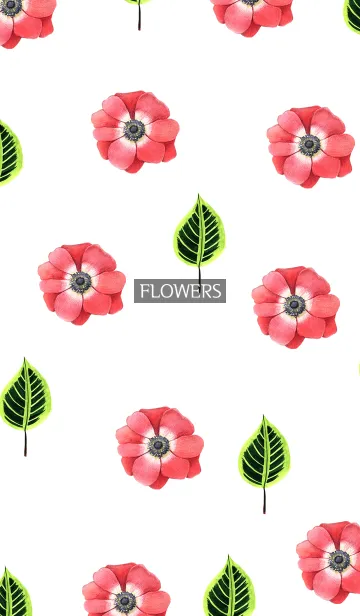 [LINE着せ替え] water color flowers_116の画像1