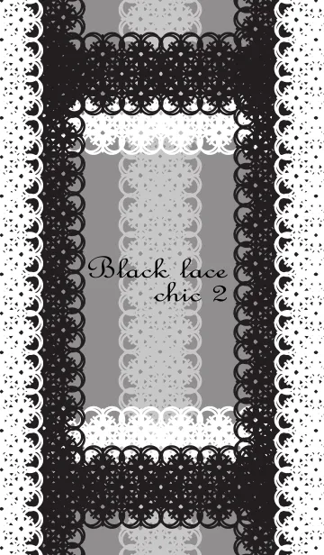 [LINE着せ替え] Black lace chic 2の画像1