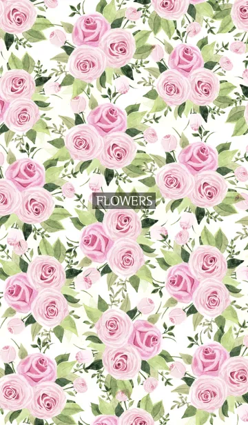 [LINE着せ替え] water color flowers_109の画像1