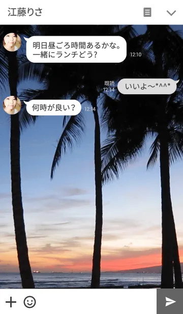 [LINE着せ替え] Hawaiian Sunset2の画像3
