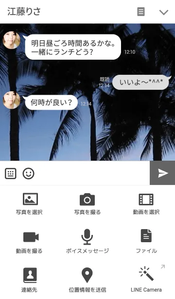 [LINE着せ替え] Hawaiian Sunset2の画像4