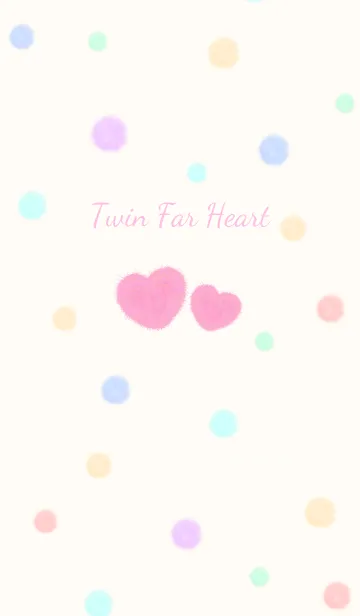 [LINE着せ替え] ツイン ファー ハートの画像1