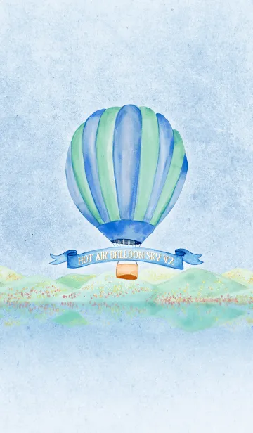 [LINE着せ替え] Hot Air Balloon Sky V.2の画像1