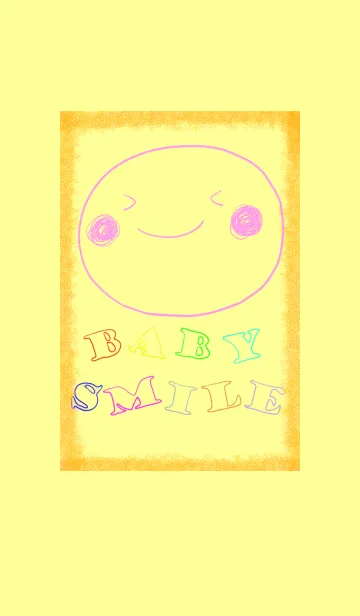 [LINE着せ替え] baby smile (yellow)の画像1