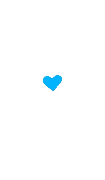 [LINE着せ替え] Simple heart -Light blue-の画像1