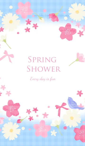 [LINE着せ替え] Spring showerの画像1