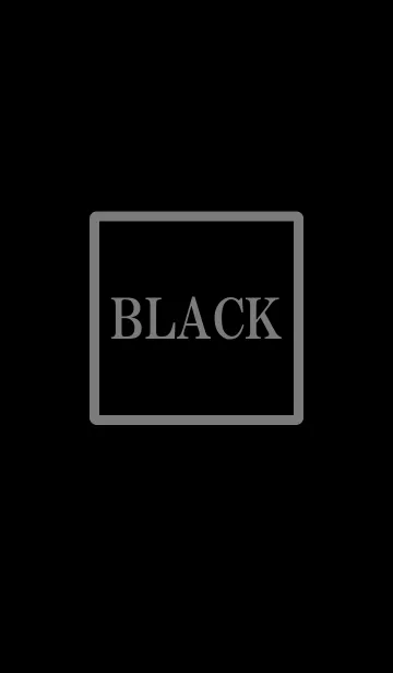 [LINE着せ替え] Black Simple design 7の画像1