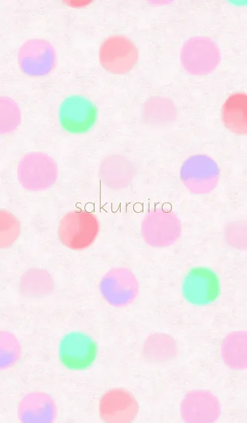 SAKURAIRO-dot pattern-の着せ替えメイン画像