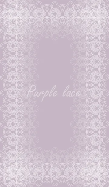 [LINE着せ替え] Purple laceの画像1